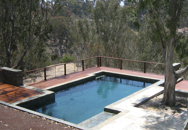 A Beautiful Application of Cable Around a Pool