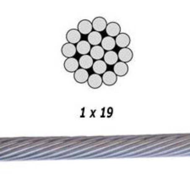 Stainless Steel Cable - 316 - 1x19